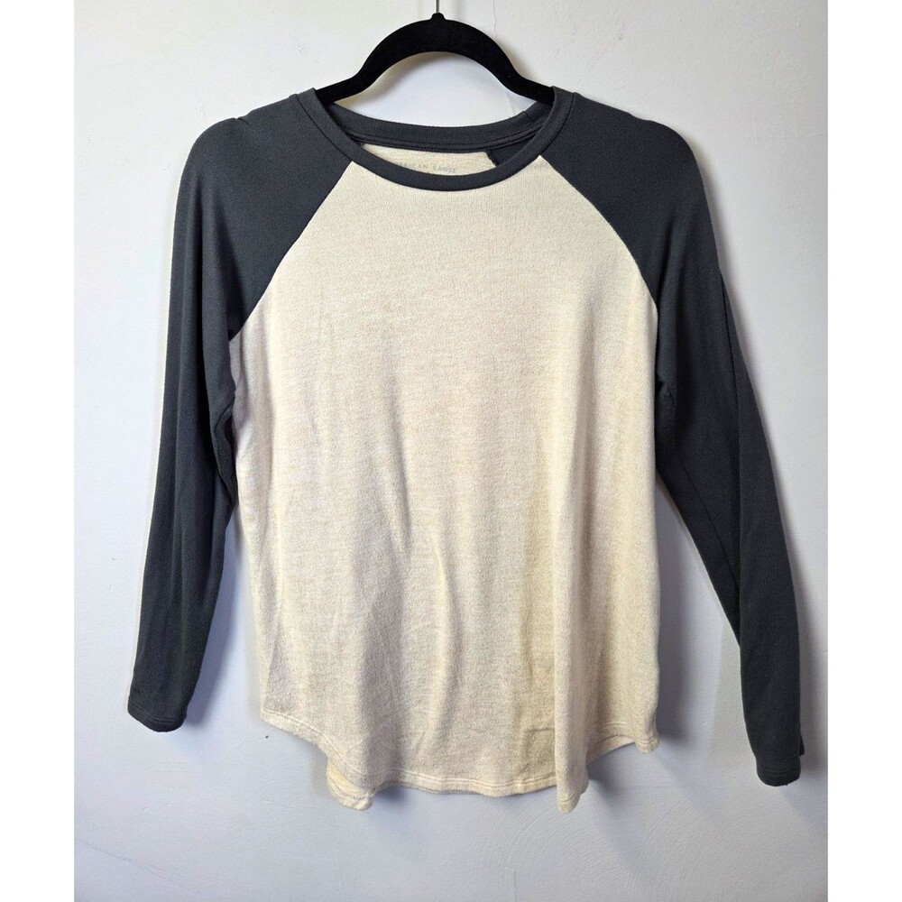 American Eagle Outfitters Colorblock Raglan Long Sleeve light Sweater Tee XS